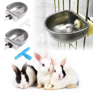 Rabbit Automatic Drinker Water Feeder Fix Bowl Stainless Ste