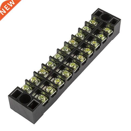 5 Pcs 10 Positions Dual Rows 600V 15A Wire Barrier Block Ter