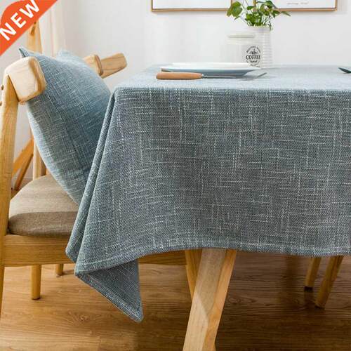 High quality Plain Decorative cotton Linen Table cloth Thick