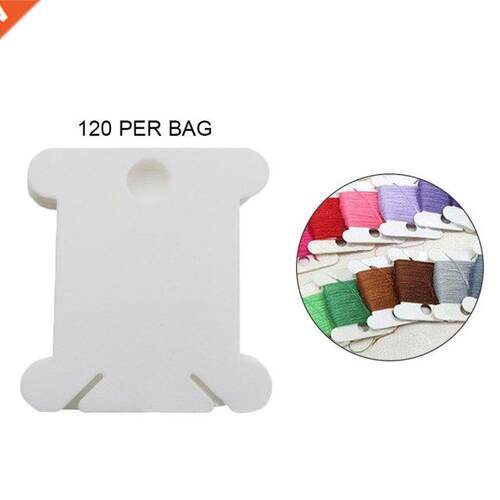 120PCS/Set Plastc Bobbns Floss Set Spool Thread Card Embro