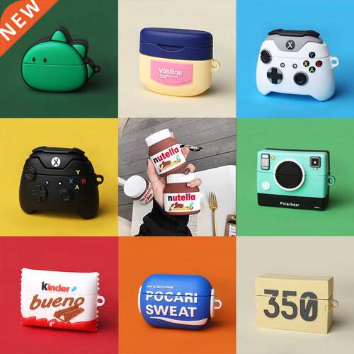 3D Earphone Case for Airpods Pro Case Silicone Cartoon Head