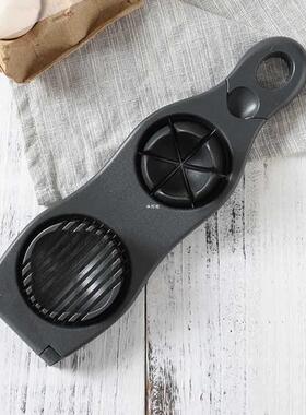2 In 1 Press Type Egg Cutter Camping Dual Head Stainless Ste