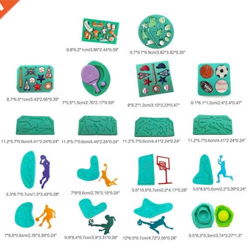 G6DA Cake Mould Sports Series Silicone Material Fondant Moul