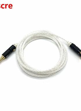 8 Cores Silver Plated 3.5mm to 3.5mm Upgrade Cable for Phili