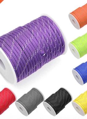 Reflective Paracord 550 Cord 7 Strands 4mm Tent Rope Camping