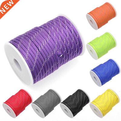 Reflective Paracord 550 Cord 7 Strands 4mm Tent Rope Camping