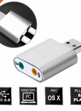 USB Sound Adapter 7.1 for Windo and Mac. Plug and play No