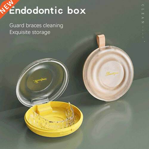 Denture Bath Box Dental False Teeth Storage Box With Brush P