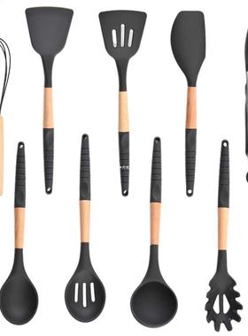 9pcs Scraper Cookng Bakng Spoon Ktchen Utensl Set Ergono