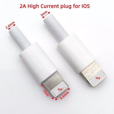 10sets Wire bonding type IOS USB male plug For iphone with