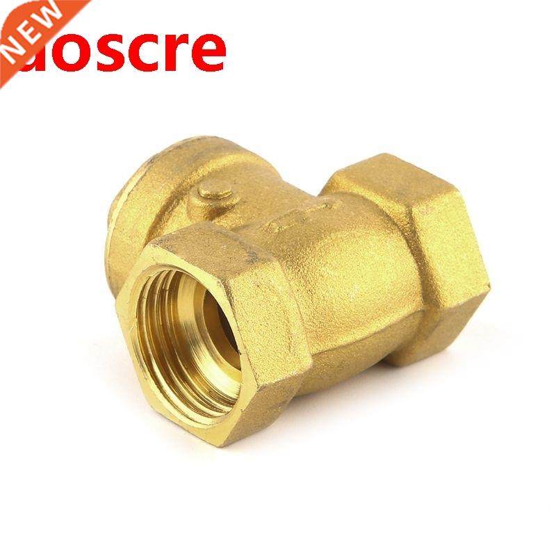 Golden horizontal check valve Brass non return valve 1/2&quo