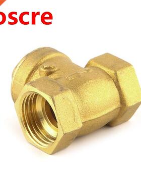 Golden horizontal check valve Brass non return valve 1/2&quo