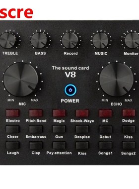 Sound Card Audio External USB for Headset Microphone Live Br