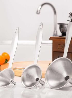 pcs/Set Hot Stainless Steel Funnels Canning Detachable Stra
