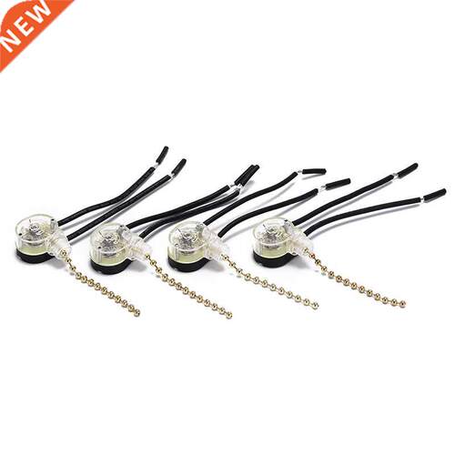 4pcs 125/250V Wall Light Pull Switch Home Ceiling Fan Lamp