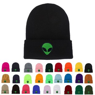 Cute Knitted Green Alien Hat Bonnet Alien Beanie Beanie for