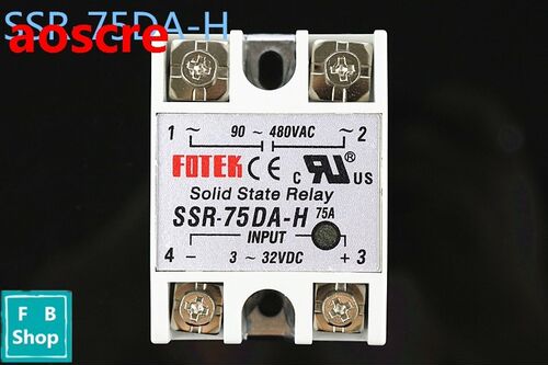 1PCS solid state relay SSR-75DA-H 75A SSR 75DA H DC TO AC re