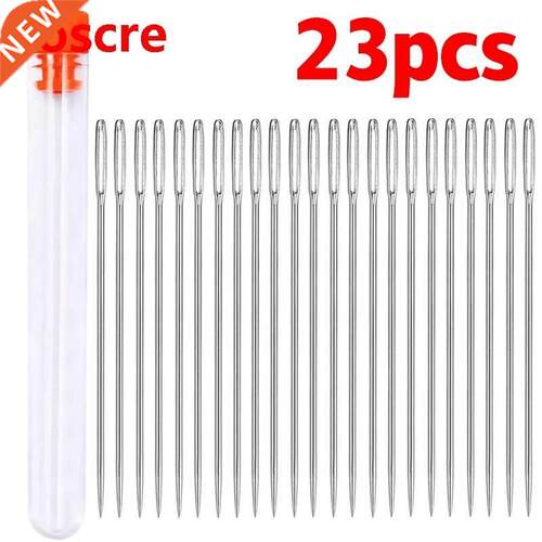 23 PCS 2.13in Large Eye Sewing Needles Leather Crafts Sewing