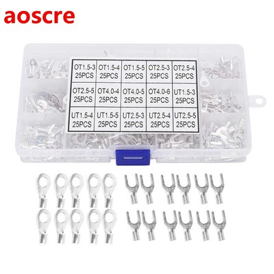 375pcs Electric Wire Cable Connector  Cold Pressed Tube Term