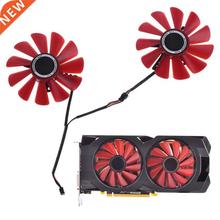 2pcs 85mm RX-570-RS RX-580-RS FD10U12S9-C Fan for XFX RX470