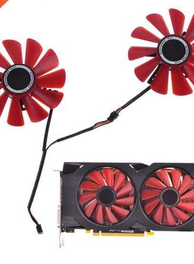 2pcs 85mm RX-570-RS RX-580-RS FD10U12S9-C Fan for XFX RX470