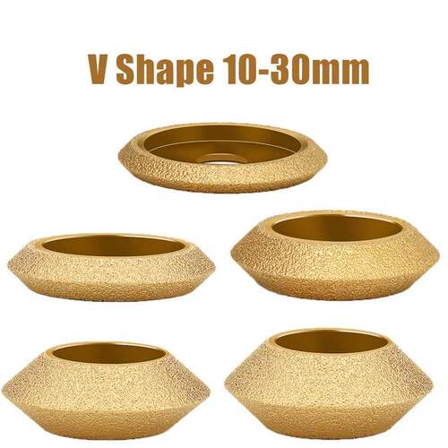 20mm Bore Dia inch 75mm V Shape Dry Vacuum Brazed Diamond G