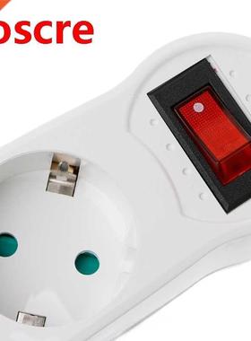 Dual USB Ports 1 to 3 Way EU Standard Power Adapter Socket S