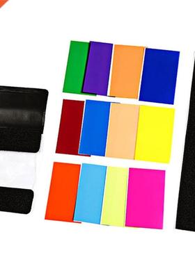 12 PCS Flash Color Card Diffuser Soft Box Lighting Gel Pop U
