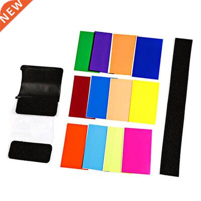12 PCS Flash Color Card Diffuser Soft Box Lighting Gel Pop U