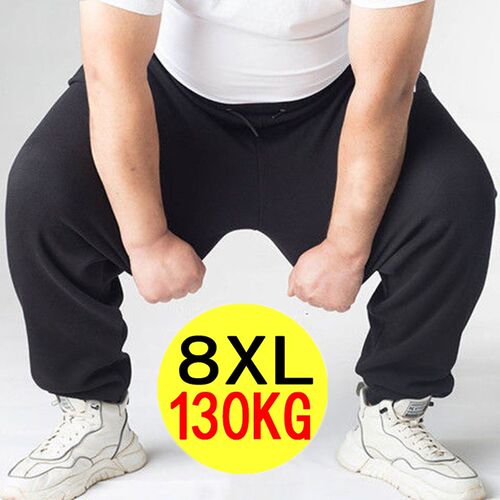 8XL Oversize Pants Men's Casual Pants Breathable Sweatpants