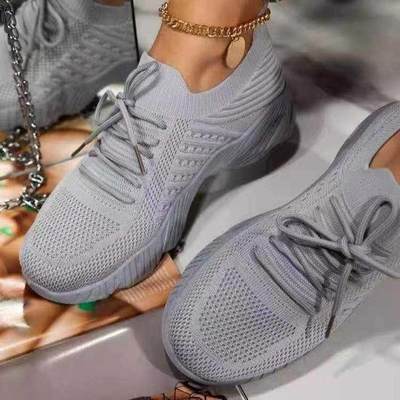 Sneakers Shoes 2021 Fashion Breathable Lace Up Platform Wome