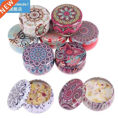 9 kinds of scented candles with flowers Tin Can Fragrance Ha