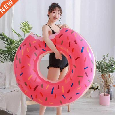 60CM Inflatable Donut Swimming Ring Giant Pool Float Toy Cir