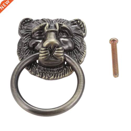 Lion Hed ntique Hndle Door Knocker ccessories Cbinet Cu