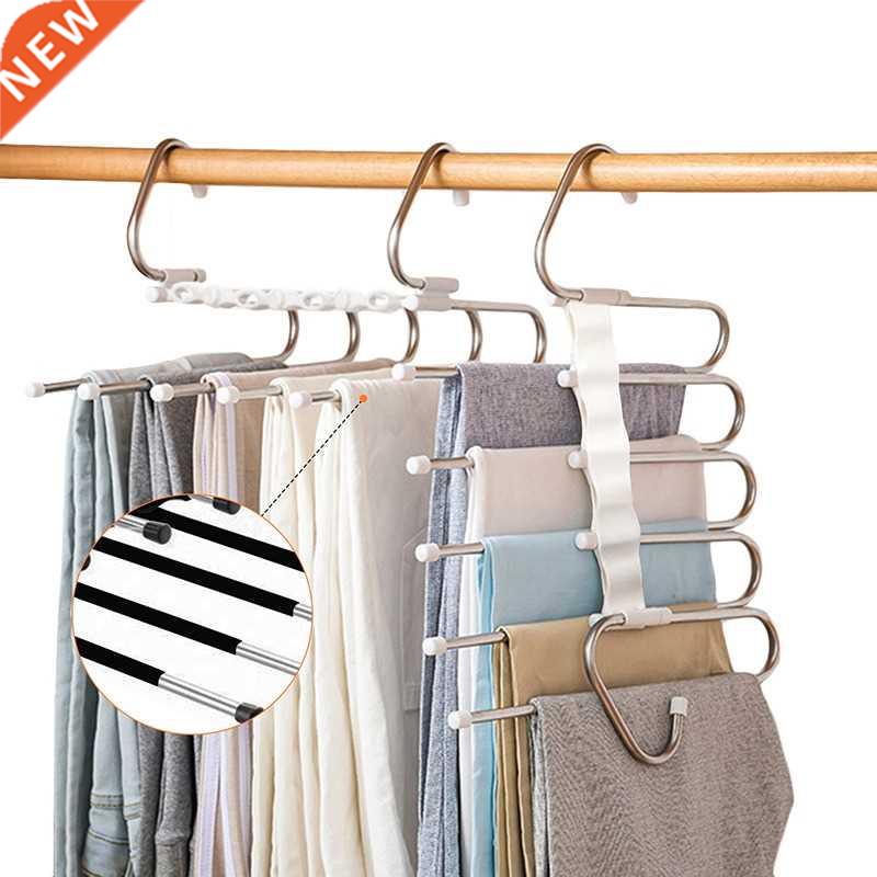 5 in 1 Pant Rack Hanger for Clothes Organizer Multifunction