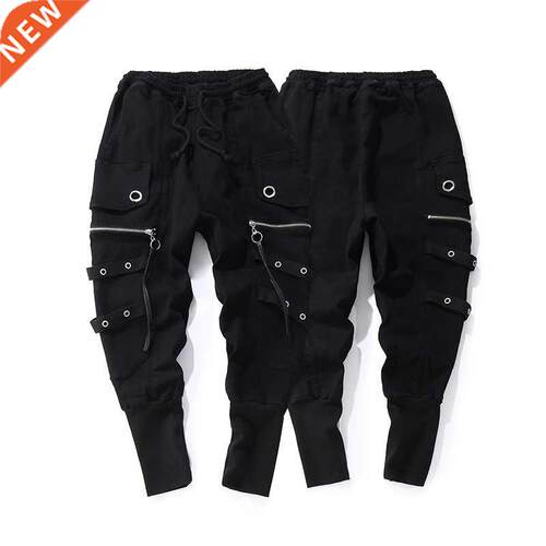 Fashion Drawstring casual men high quality Joggers black Swe