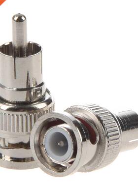 2 Pcs BNC Mle to RC Mle RF Coxil Connector dpter for