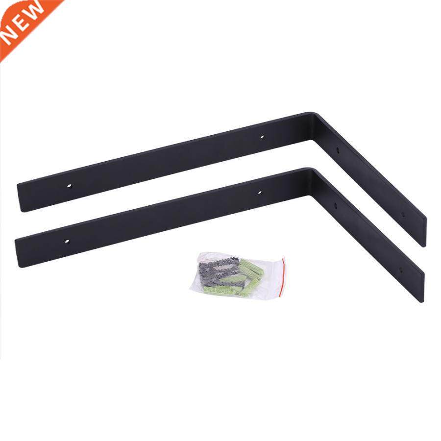 1 pair iron heavy duty shelf wall brackets for wooden storag