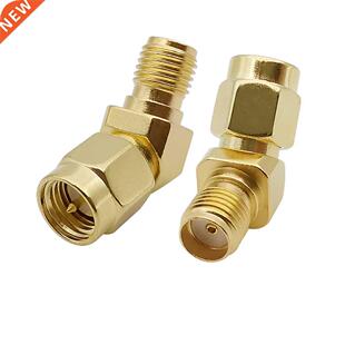 1Pcs RF Adapter SMA Male Plug to SMA Female Jack 45/135 Degr