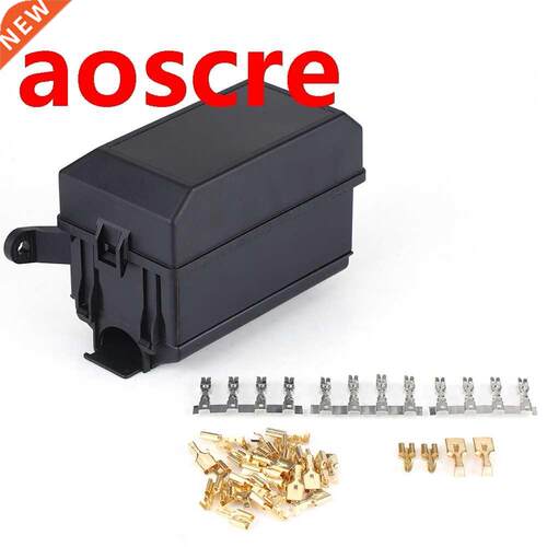 Fuse Relay Holder 6-Way Fuse Relay Holder Box Socket for Aut