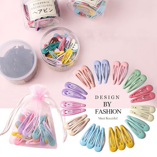 10/20/30/40 New Women Girls Cute Colorful Waterdrop Shape Ha