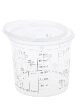 5Pc 400ml Graduated Clear Paint Mixing Cup Calibrated Mixing