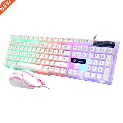Gaming Keyboard Gaming Mouse Mechanical Feeling RGB LED Bac