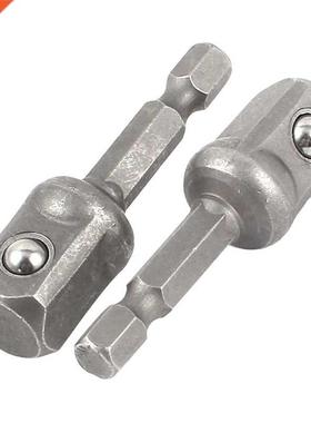 2x Impact Driver Drill 1/4 inch to Hex Shank 1/2 inch Chuck