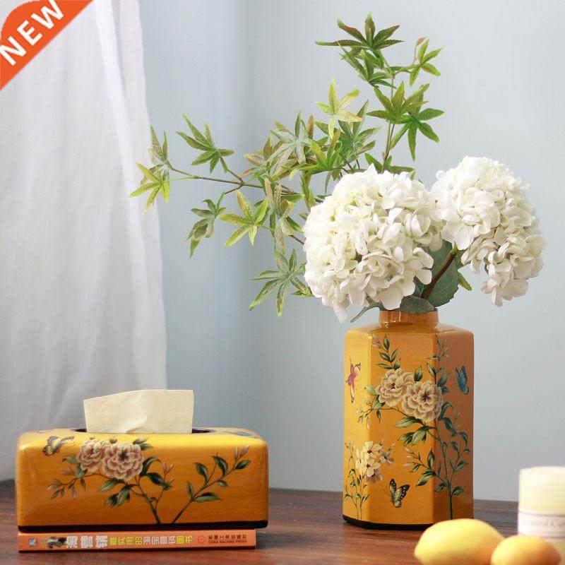 Ceramic Kitchen Napkin Carton Porcelain Bathroom Tissue Box