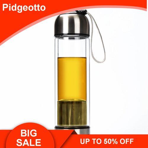 360ml Special Glass Bottle  Mate Tea Double Wall Anti-hot Po