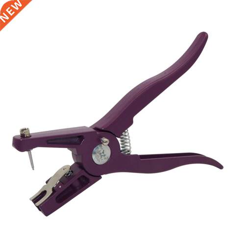 1 Pcs Animal Ear Tag Pliers Control Device Purple Metal ear