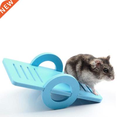 Wood Seesaw 适用于 Pet Hamster Funny Rat Mouse Chinchillas G