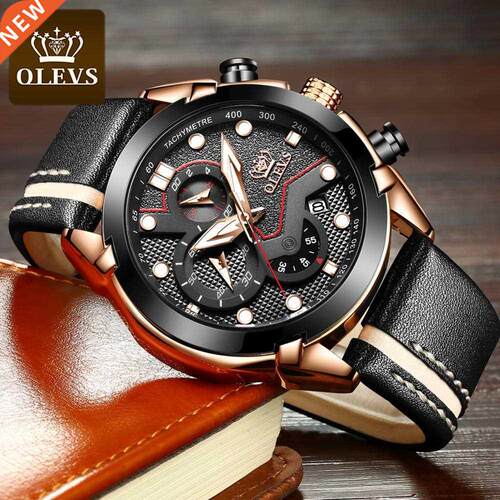 New Fashion OLEVS Sport Chronograph Men's Watches Top Br