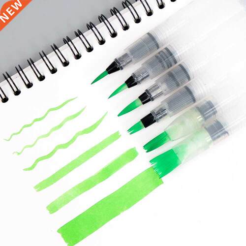 6PCS Portable Paint Brush Water Color Brush Pencil Soft Wat